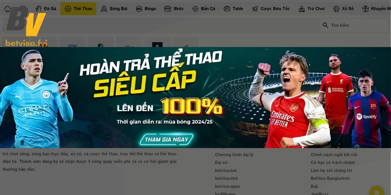 A view of the sports betting interface available within the phjili application.